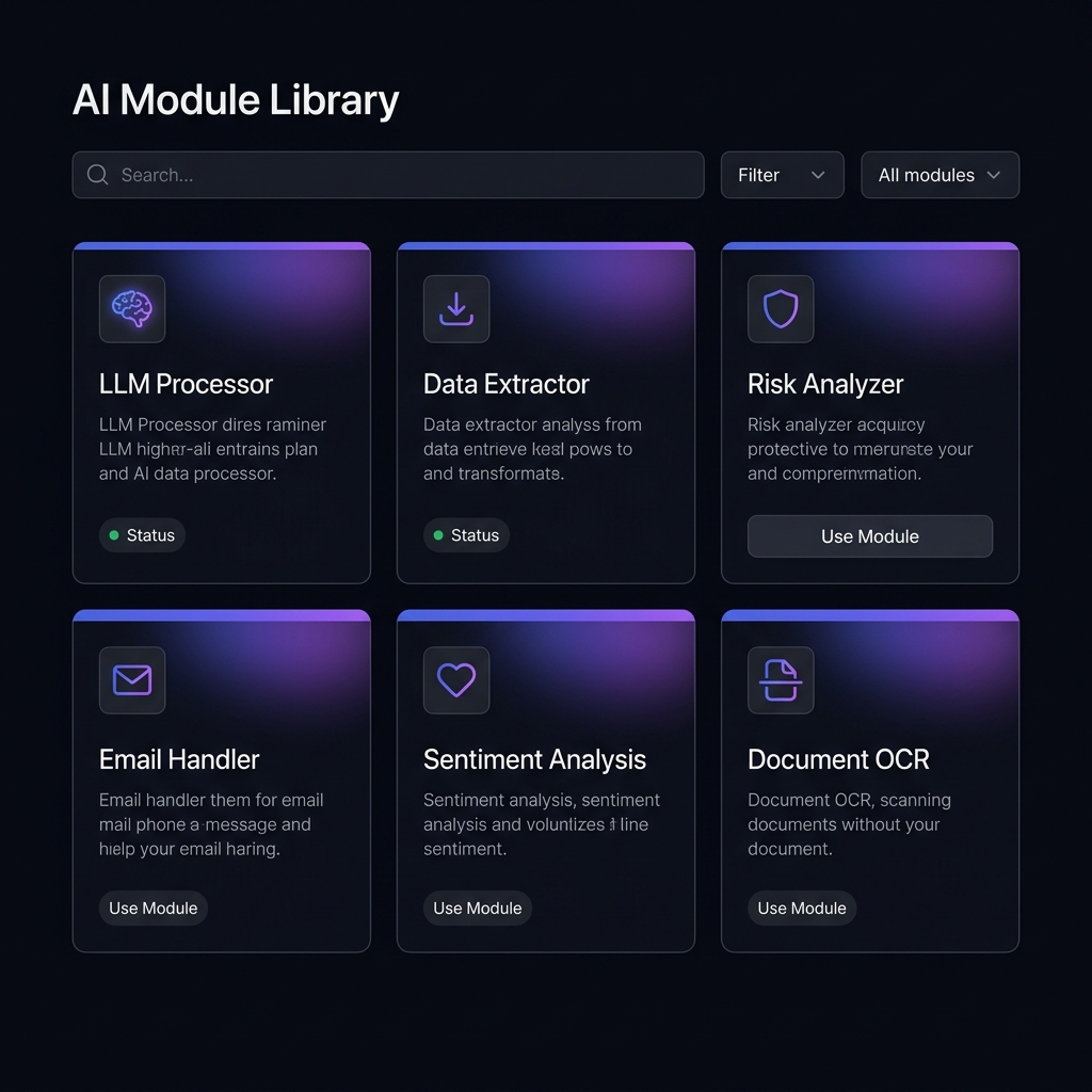 Pre-Built AI Modules
